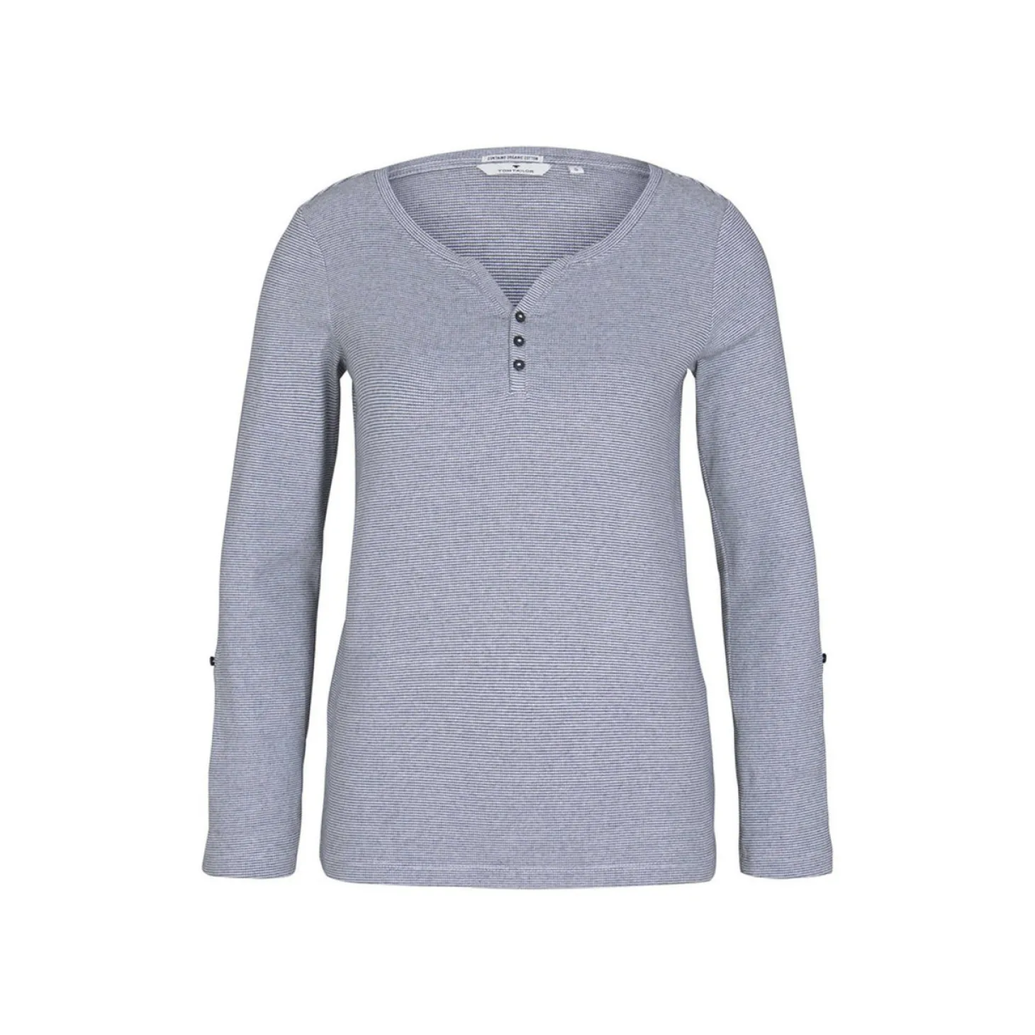 T-shirt stripe henley