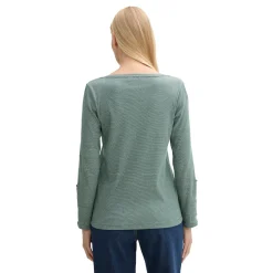 T-shirt stripe henley