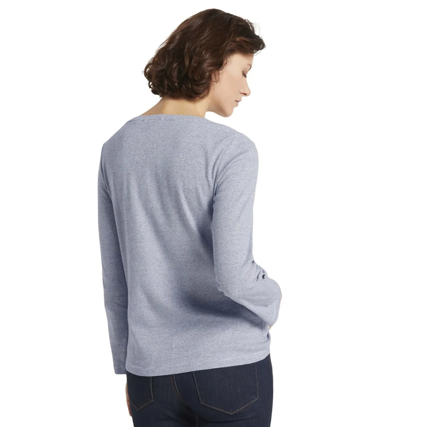 T-shirt stripe henley