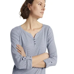 T-shirt stripe henley