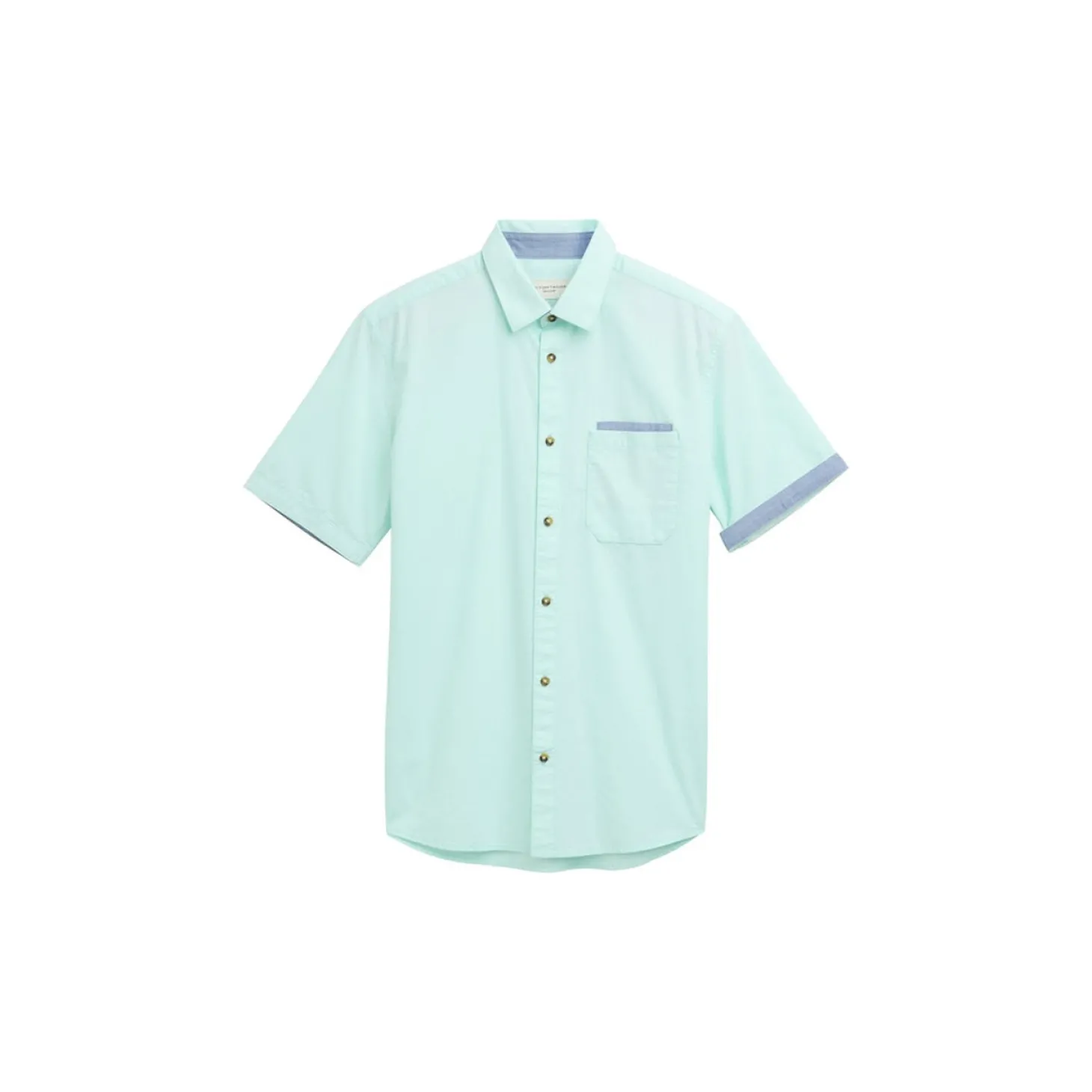 Two-tone poplin shirt