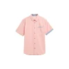 Two-tone poplin shirt