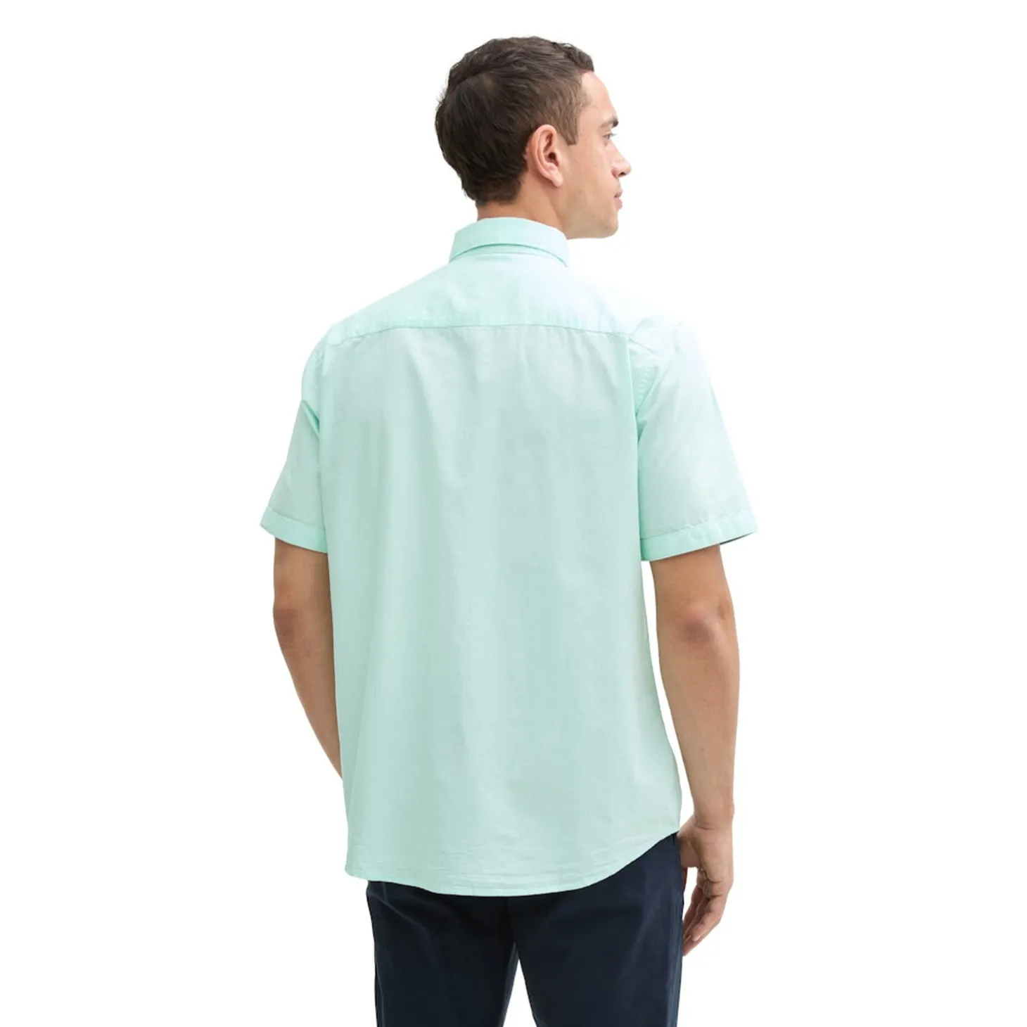 Two-tone poplin shirt