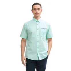 Two-tone poplin shirt