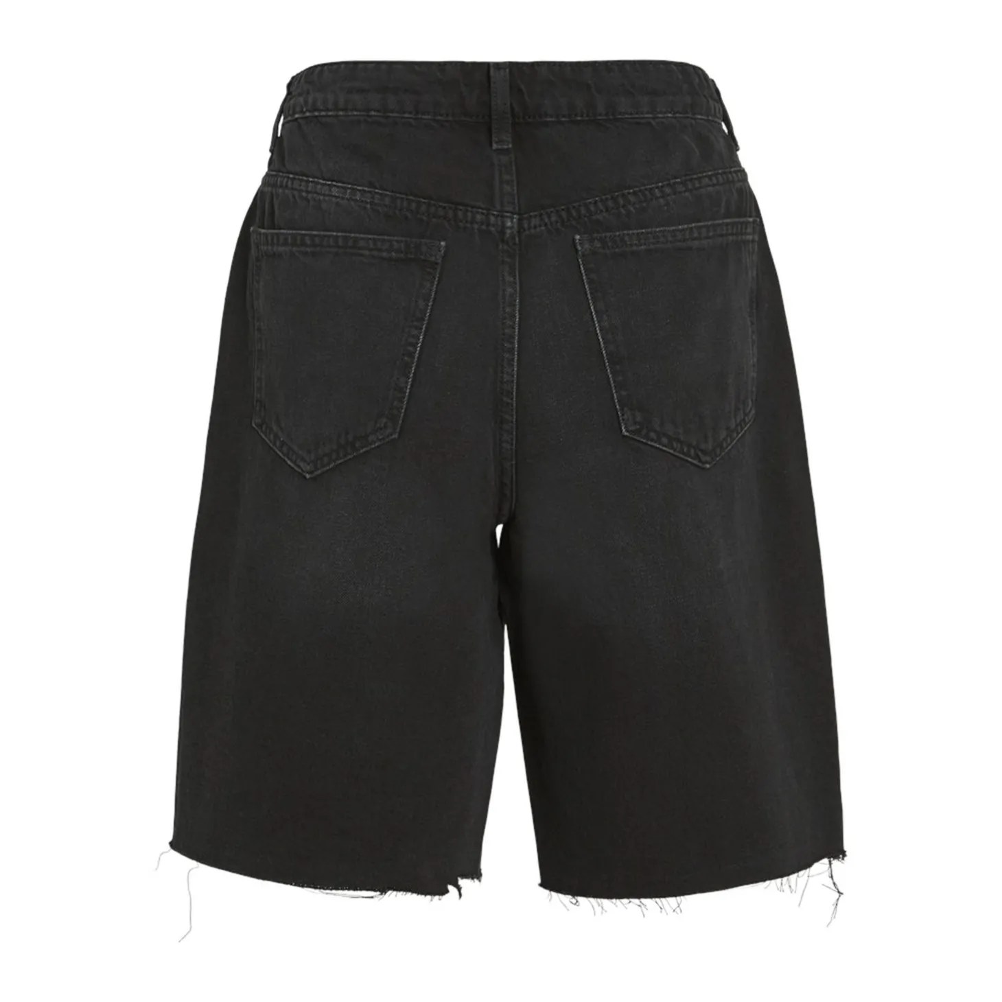 VICREEK HW BERMUDA DENIM SHORT