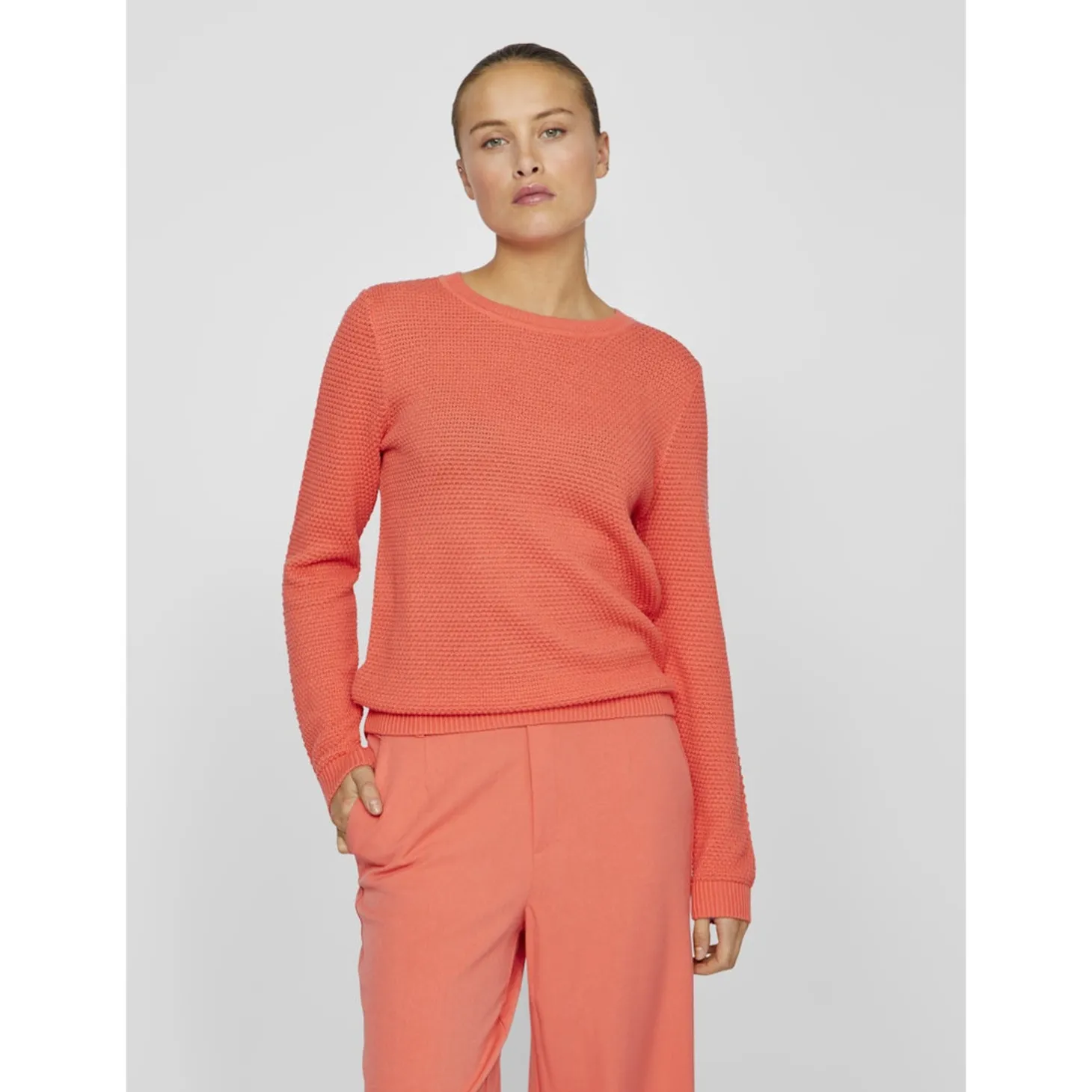 VIDALO O-NECK L/S KNIT TOP- NO