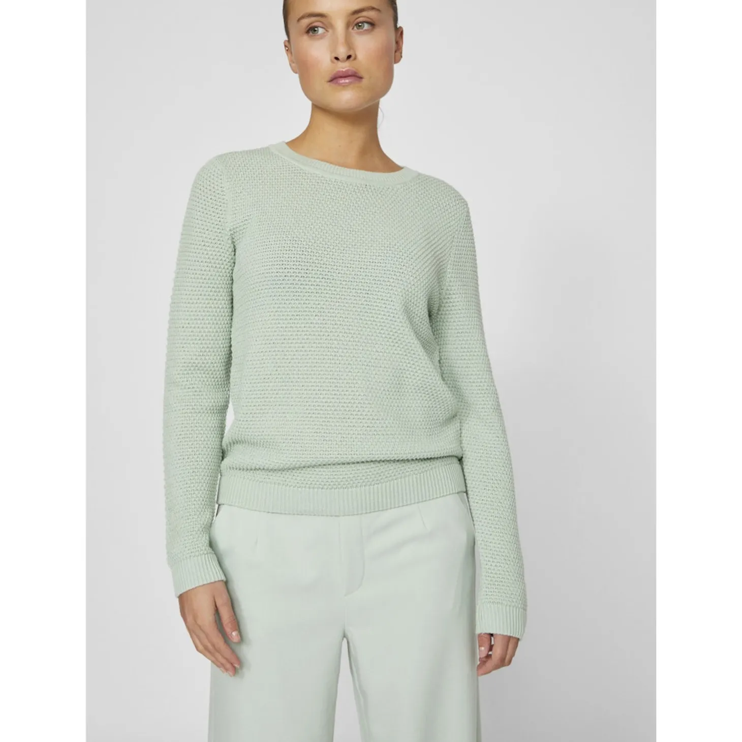 VIDALO O-NECK L/S KNIT TOP- NO