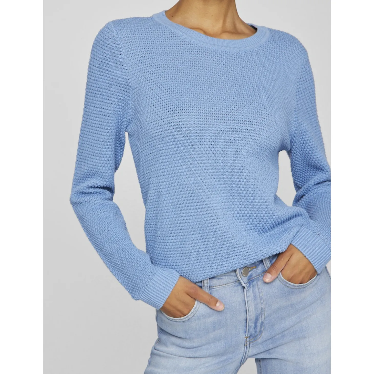 VIDALO O-NECK L/S KNIT TOP- NO