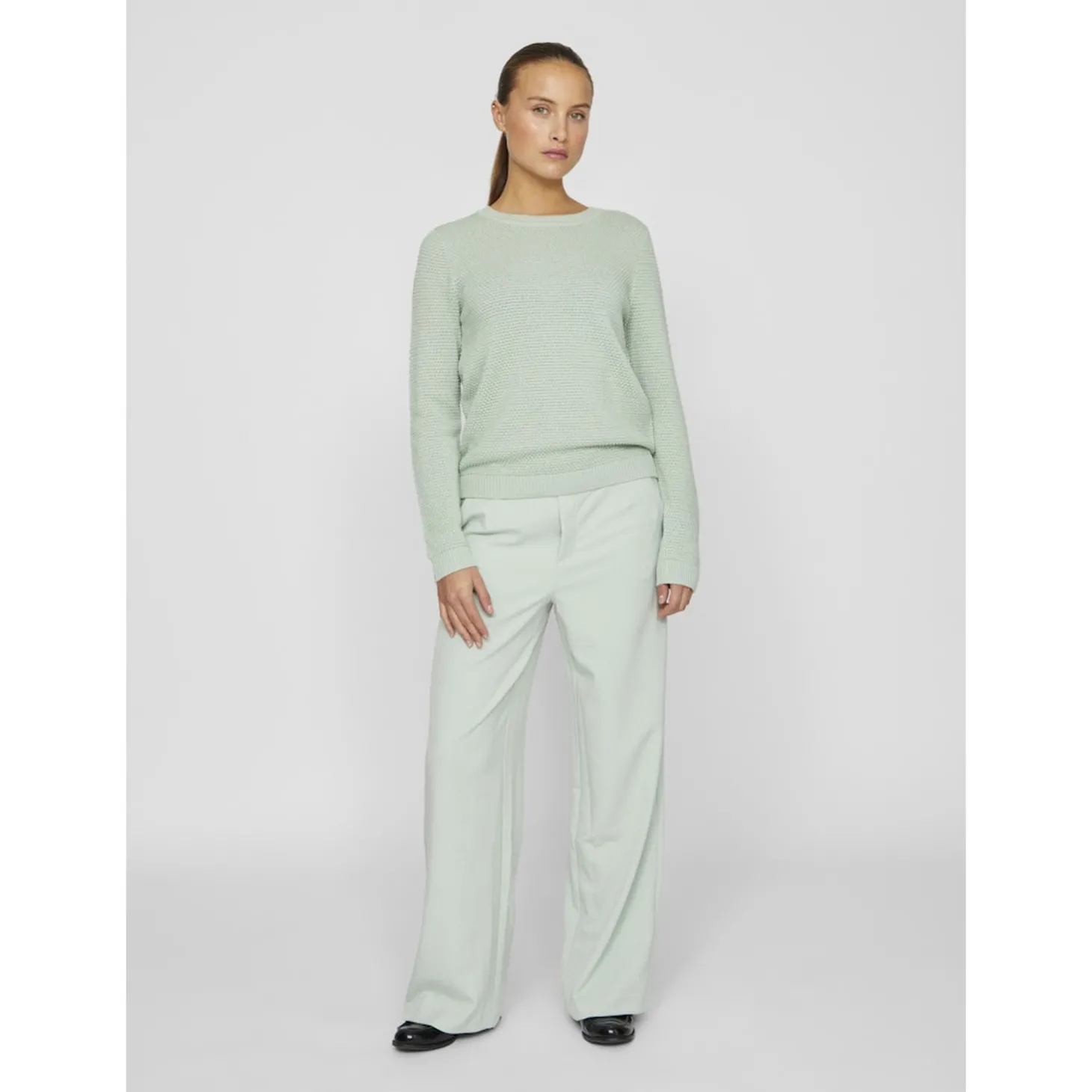 VIDALO O-NECK L/S KNIT TOP- NO