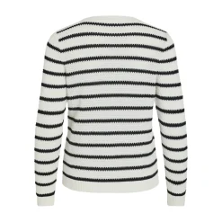 VIDALO O-NECK L/S STRIPE KNIT