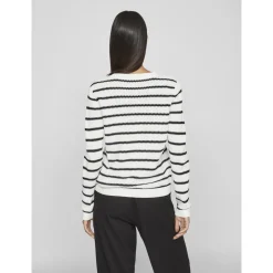 VIDALO O-NECK L/S STRIPE KNIT