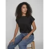 VIELLETTE S/S SATIN TOP