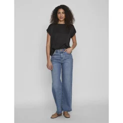 VIELLETTE S/S SATIN TOP