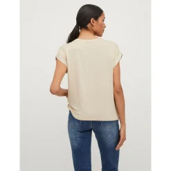 VIELLETTE S/S SATIN TOP