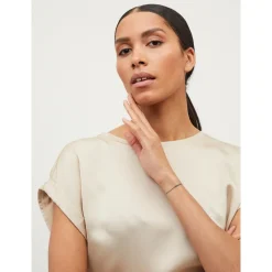 VIELLETTE S/S SATIN TOP