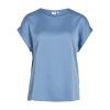 VIELLETTE S/S SATIN TOP - NOOS