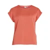 VIELLETTE S/S SATIN TOP - NOOS