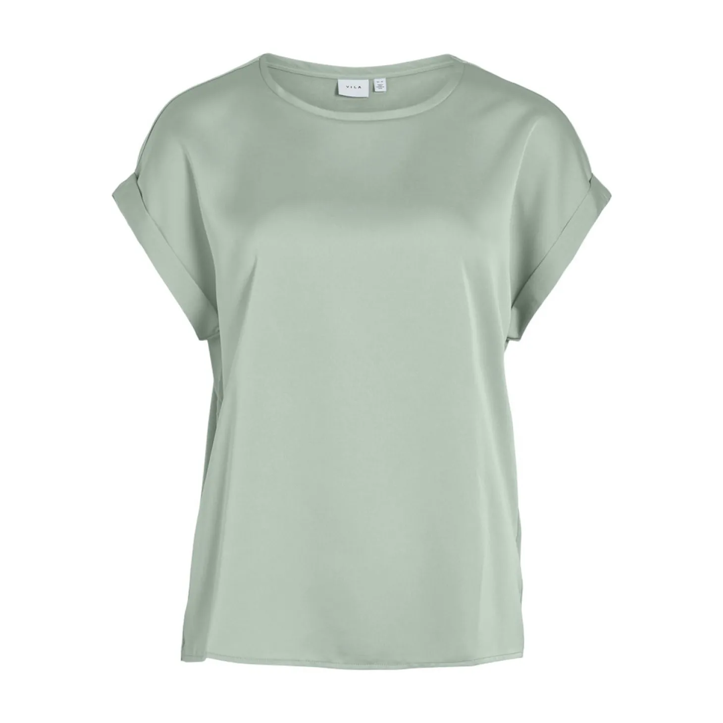 VIELLETTE S/S SATIN TOP - NOOS