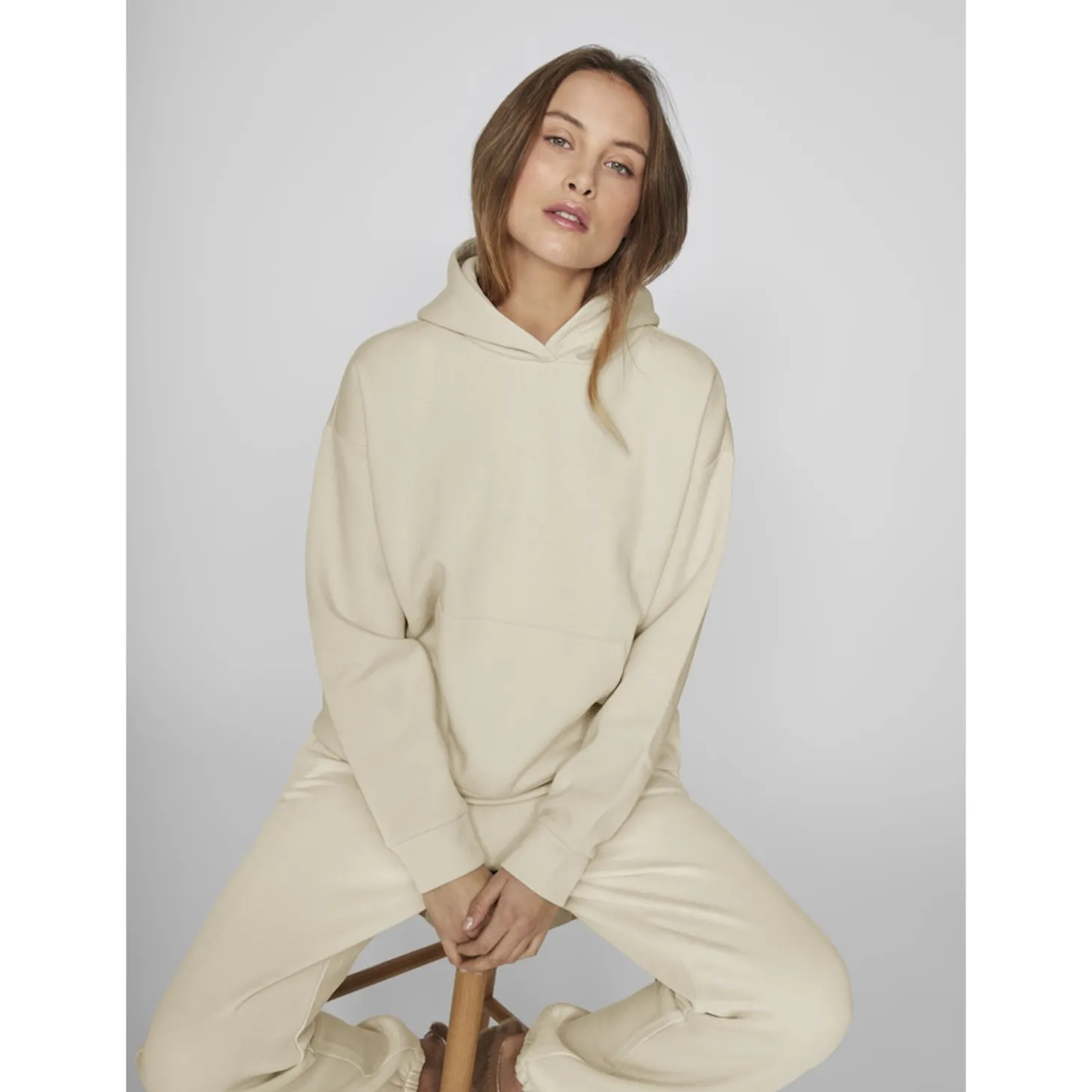 VIHURIS L/S LOOSE SWEAT HOODIE