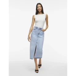 VIJAF HW MIDI DENIM SKIRT-NOOS