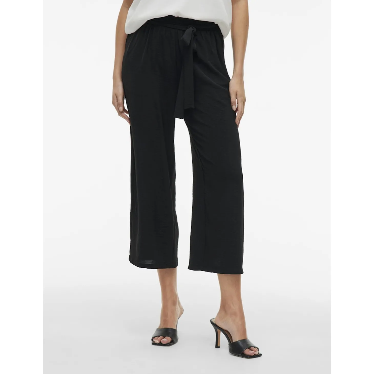 VIJOSA BELTED CULOTTE PANTS -