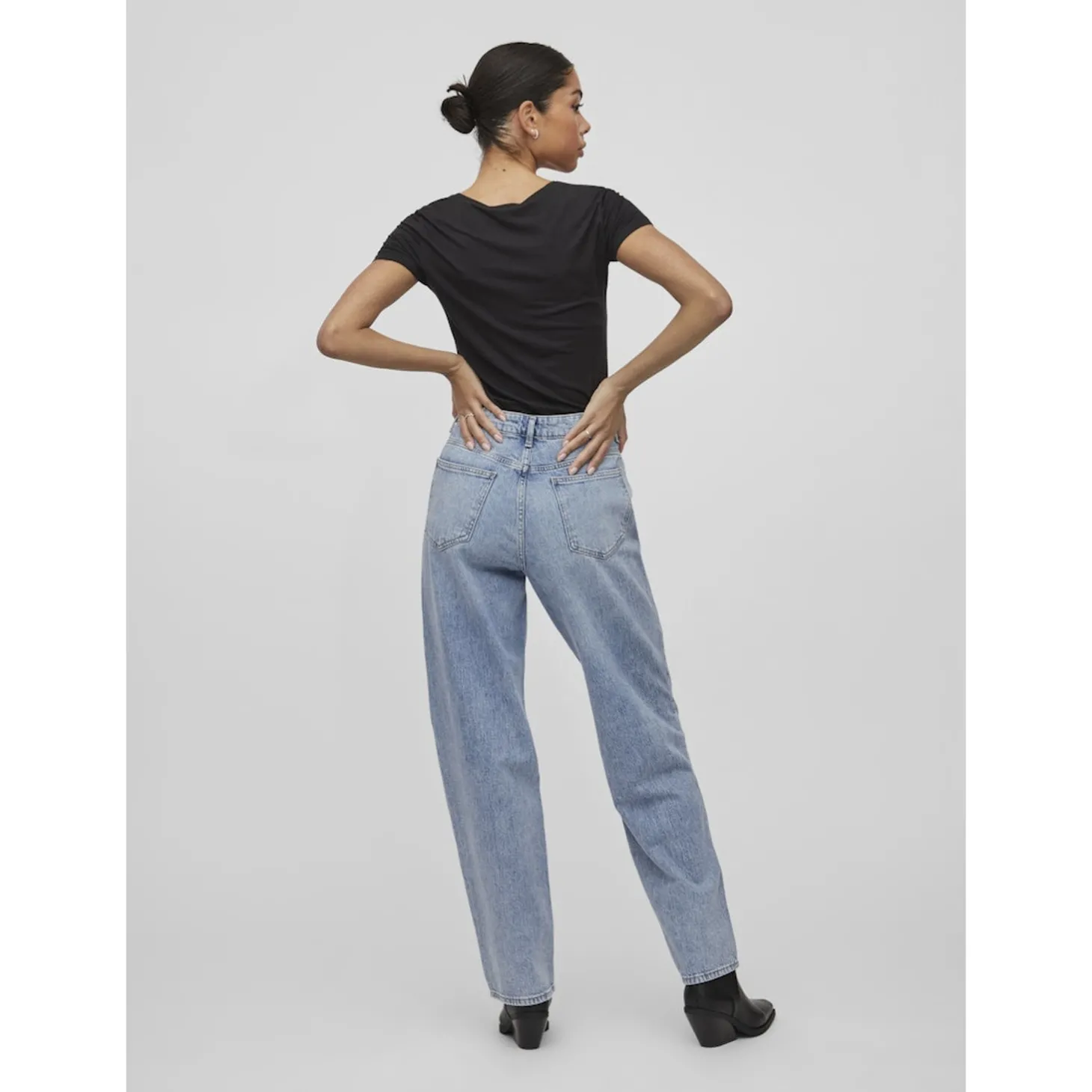VIKELLY JAF HW STRAIGHT JEANS-