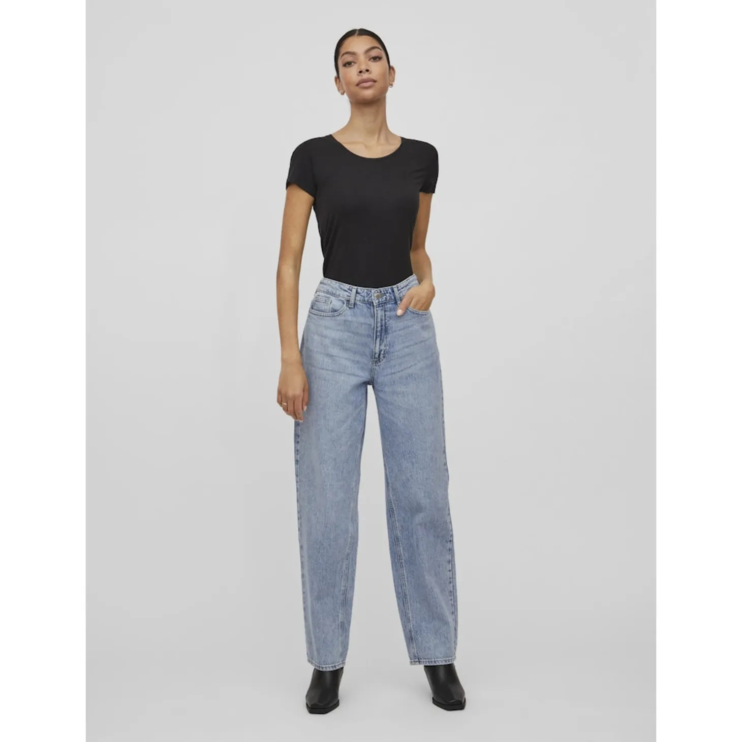 VIKELLY JAF HW STRAIGHT JEANS-
