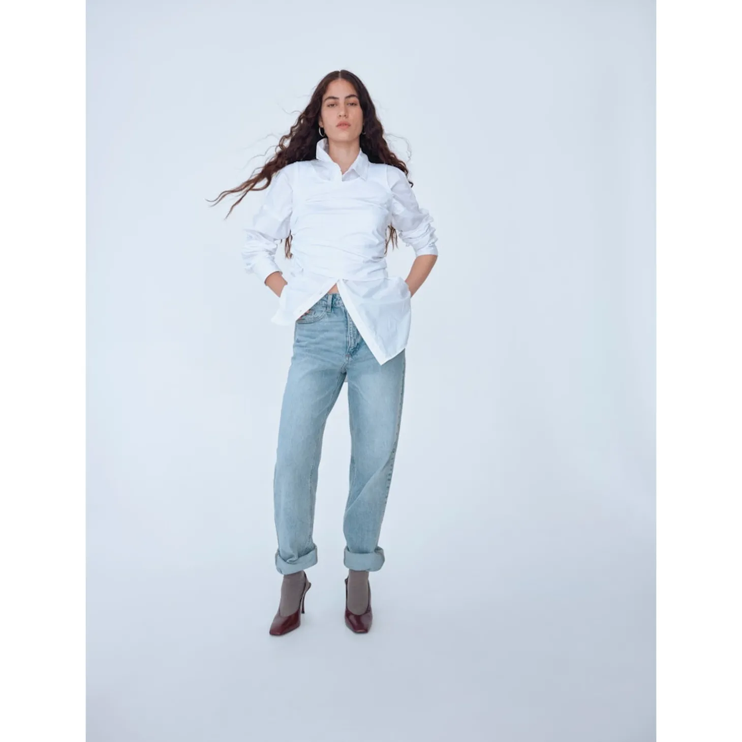 VIKELLY JAF HW STRAIGHT JEANS-
