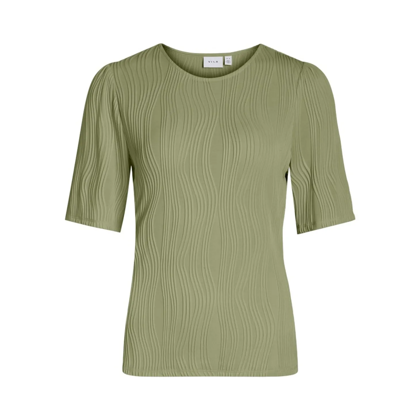 VINIRA O-NECK PUFF 2/4 TOP/R