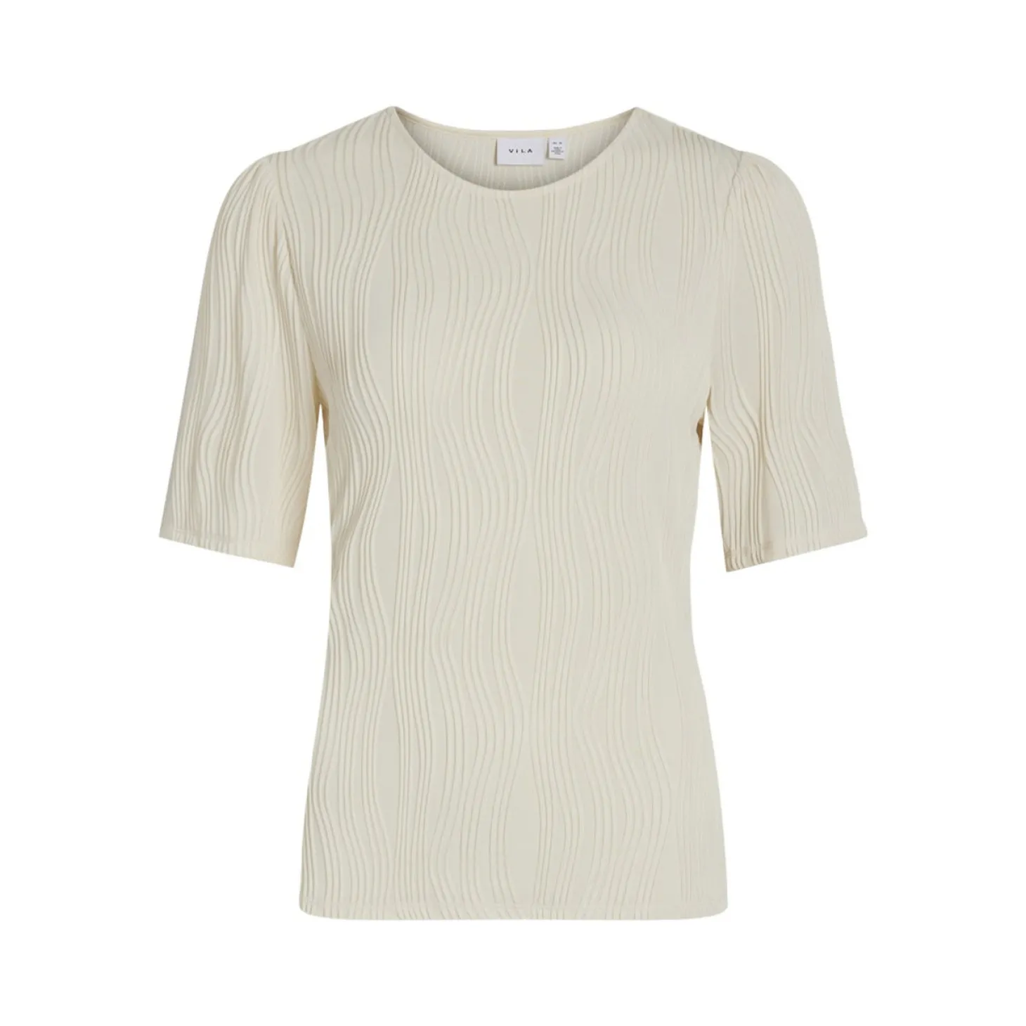 VINIRA O-NECK PUFF 2/4 TOP/R