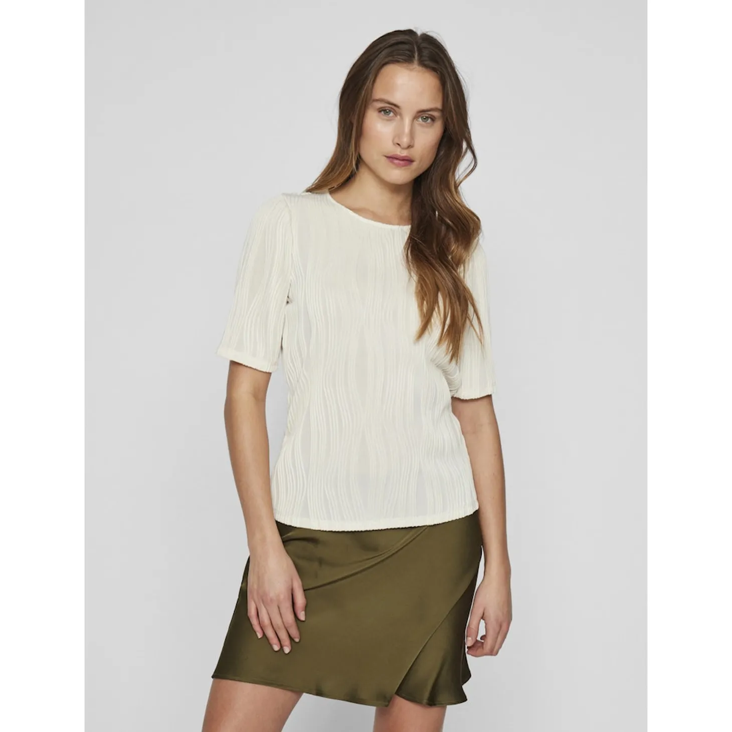 VINIRA O-NECK PUFF 2/4 TOP/R
