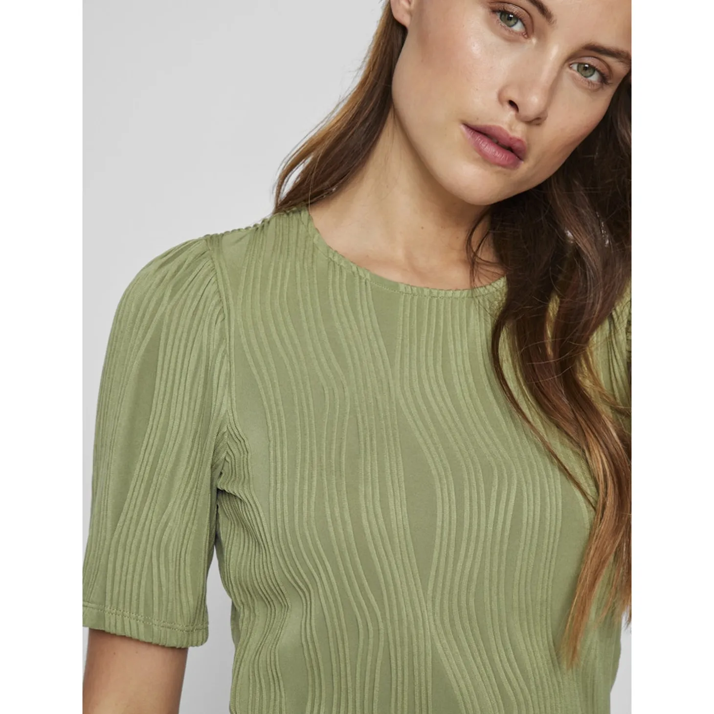VINIRA O-NECK PUFF 2/4 TOP/R