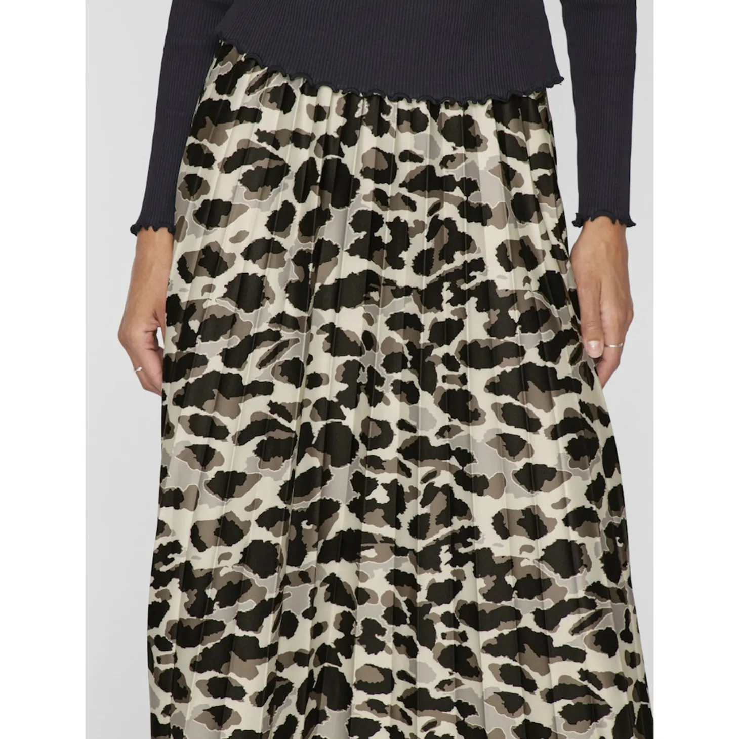 VINITBAN PRINT MIDI SKIRT - NO