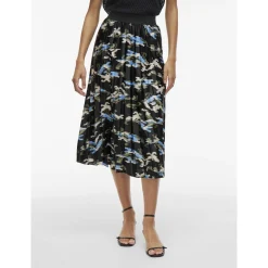 VINITBAN PRINT MIDI SKIRT - NO
