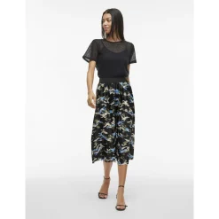 VINITBAN PRINT MIDI SKIRT - NO