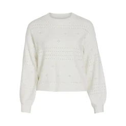 ! VIRIL L/S O-NECK POINTELLE