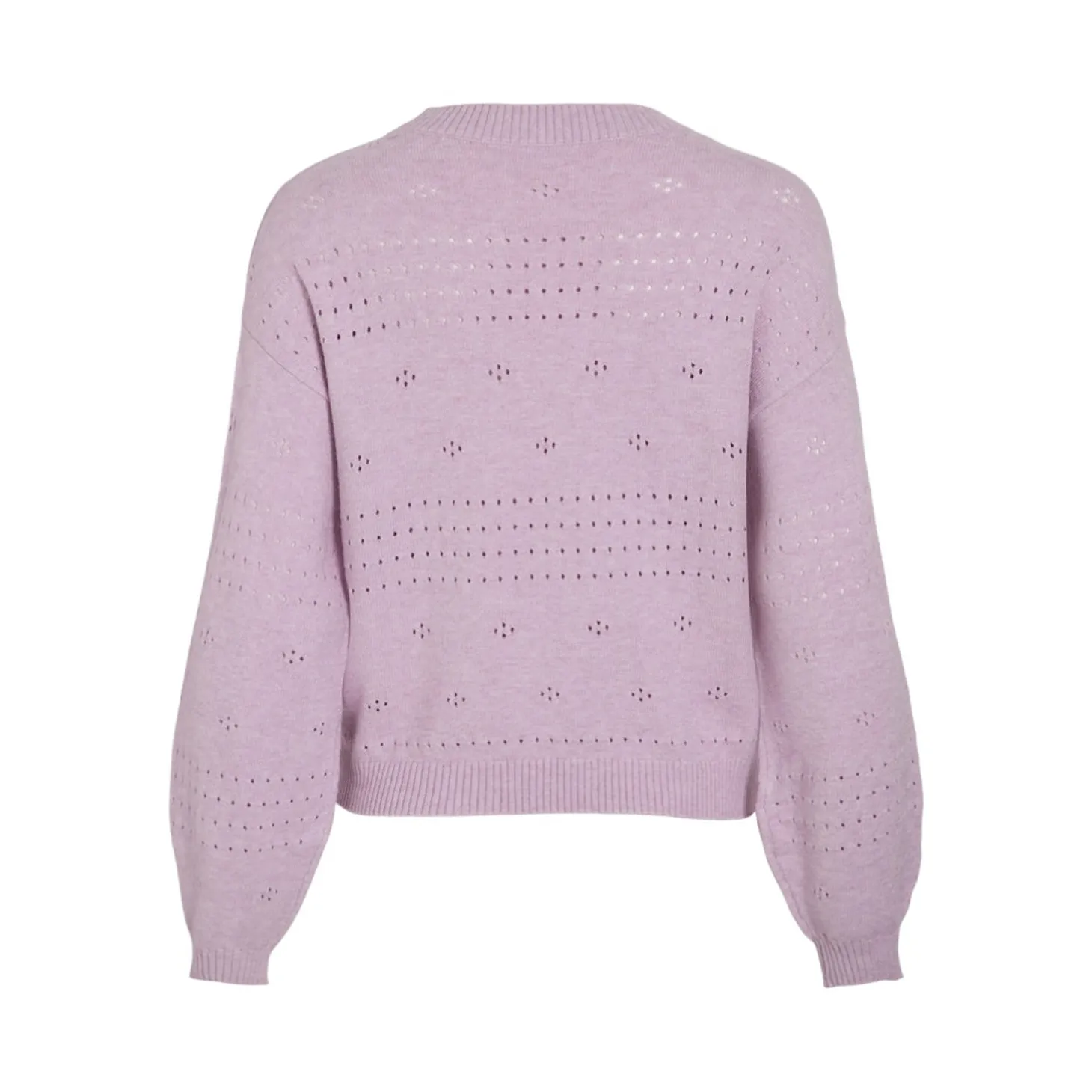 ! VIRIL L/S O-NECK POINTELLE