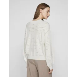 ! VIRIL L/S O-NECK POINTELLE
