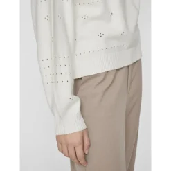! VIRIL L/S O-NECK POINTELLE