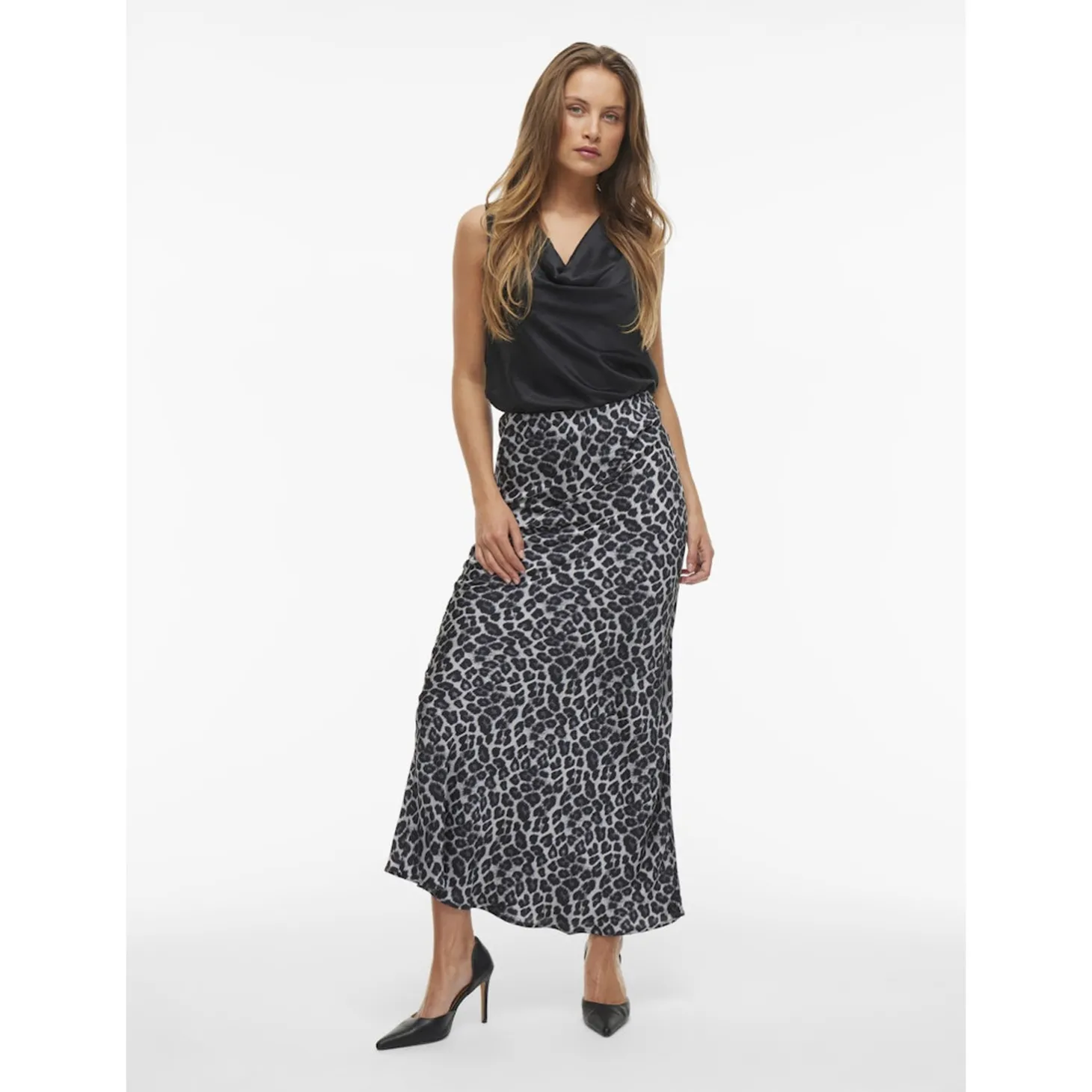 VISAHRA HW ANKLE LEO SKIRT/KA