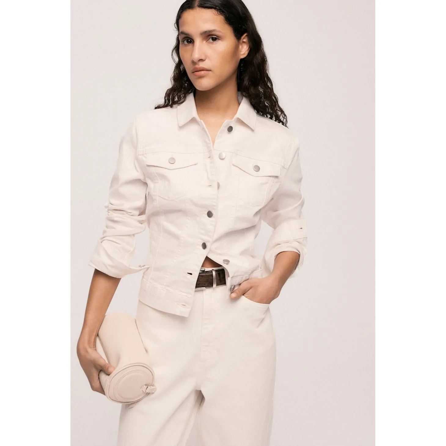 VISHOW NEW L/S WHITE DENIM JAC