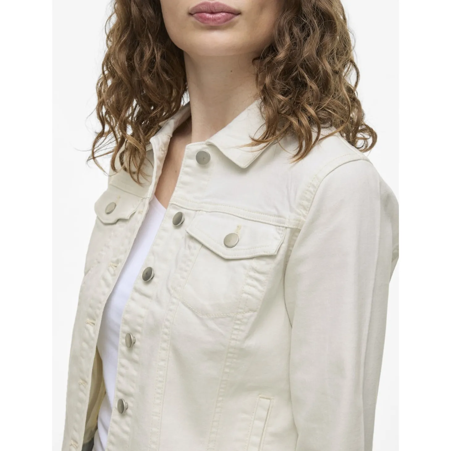 VISHOW NEW L/S WHITE DENIM JAC