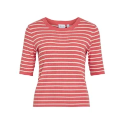 VIZICHA O-NECK 2/4 STRIPE KNIT