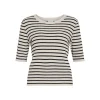 VIZICHA O-NECK 2/4 STRIPE KNIT