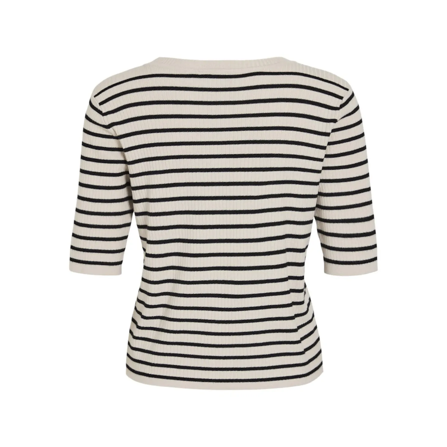 VIZICHA O-NECK 2/4 STRIPE KNIT