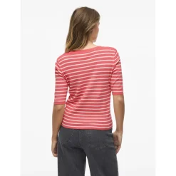 VIZICHA O-NECK 2/4 STRIPE KNIT