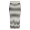 VIZICHA STRIPED MIDI KNIT SKIR