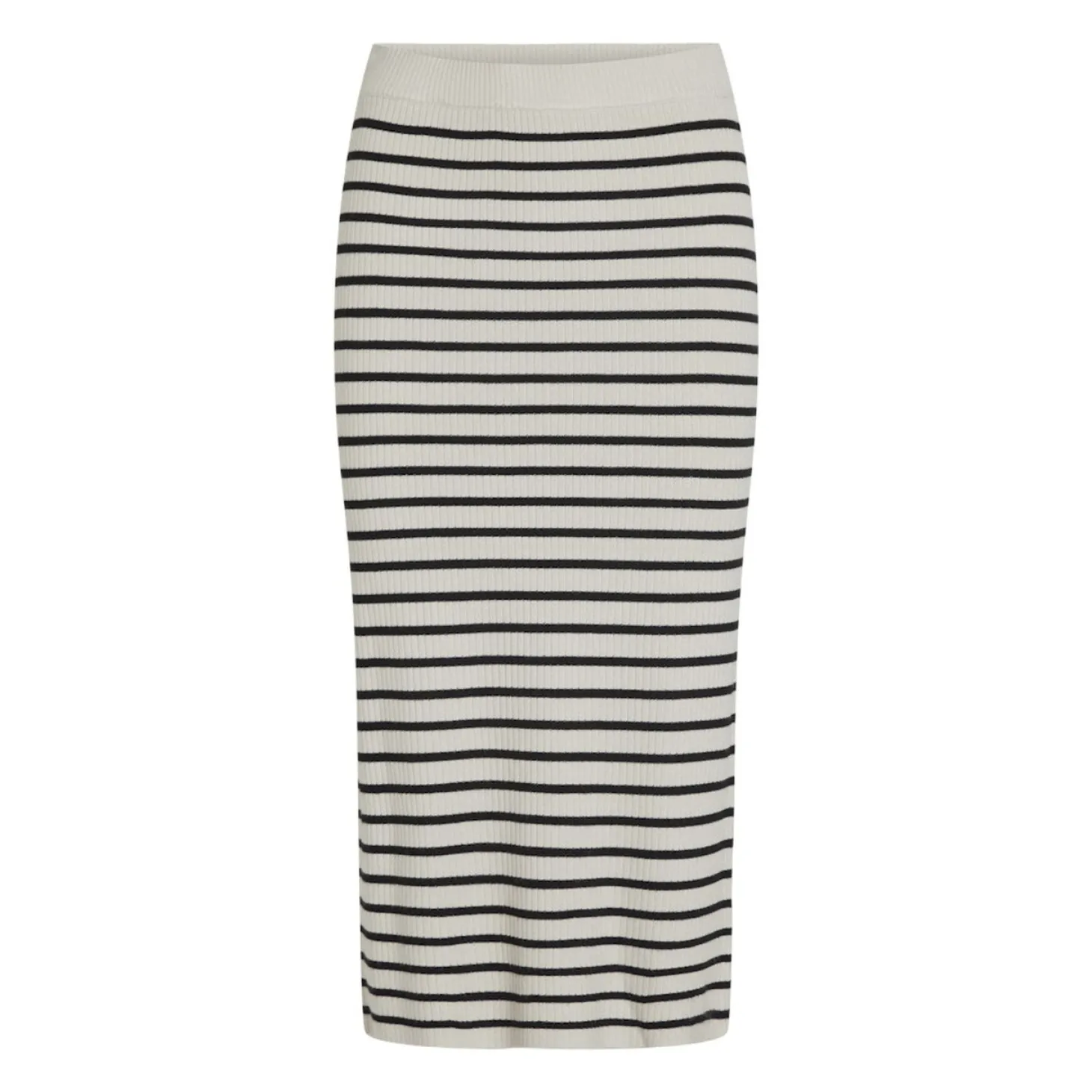 VIZICHA STRIPED MIDI KNIT SKIR