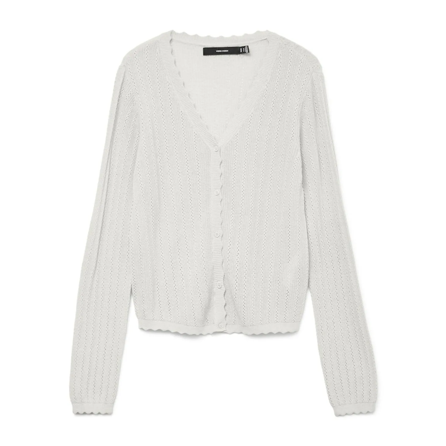 VMLUXLIGHT POINTELLE LS V-NECK