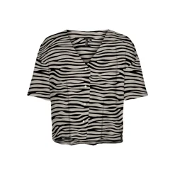 VMMYMILO 2/4 V-NECK SHIRT WVN